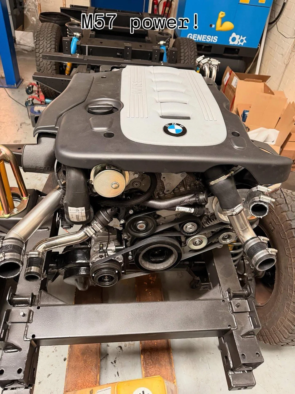 Land Rover Defender BMW M57 conversion kit