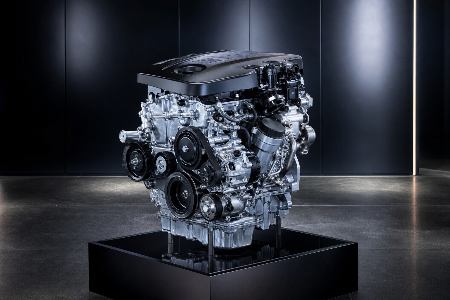 BMW engine crated on pallet for European freight shipping