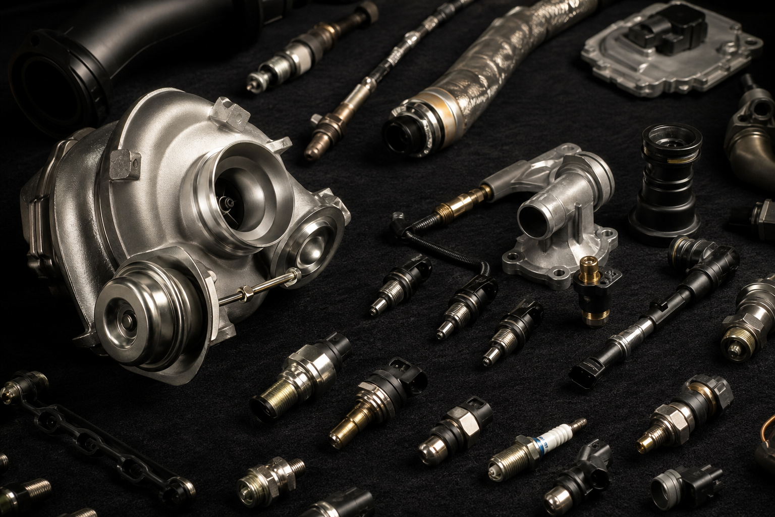 BMW engine with turbo and ancillaries